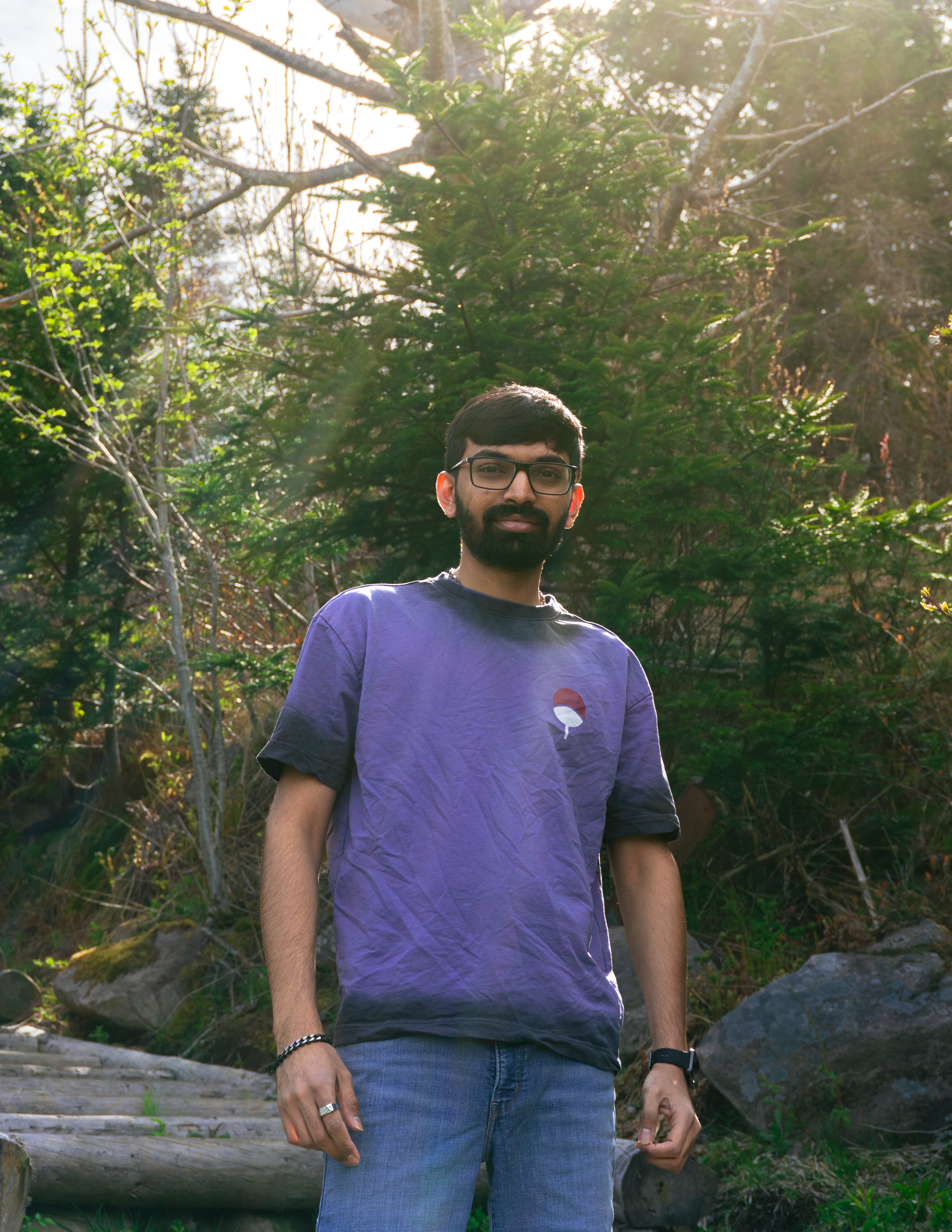 Harsh — portrait against open landscape
